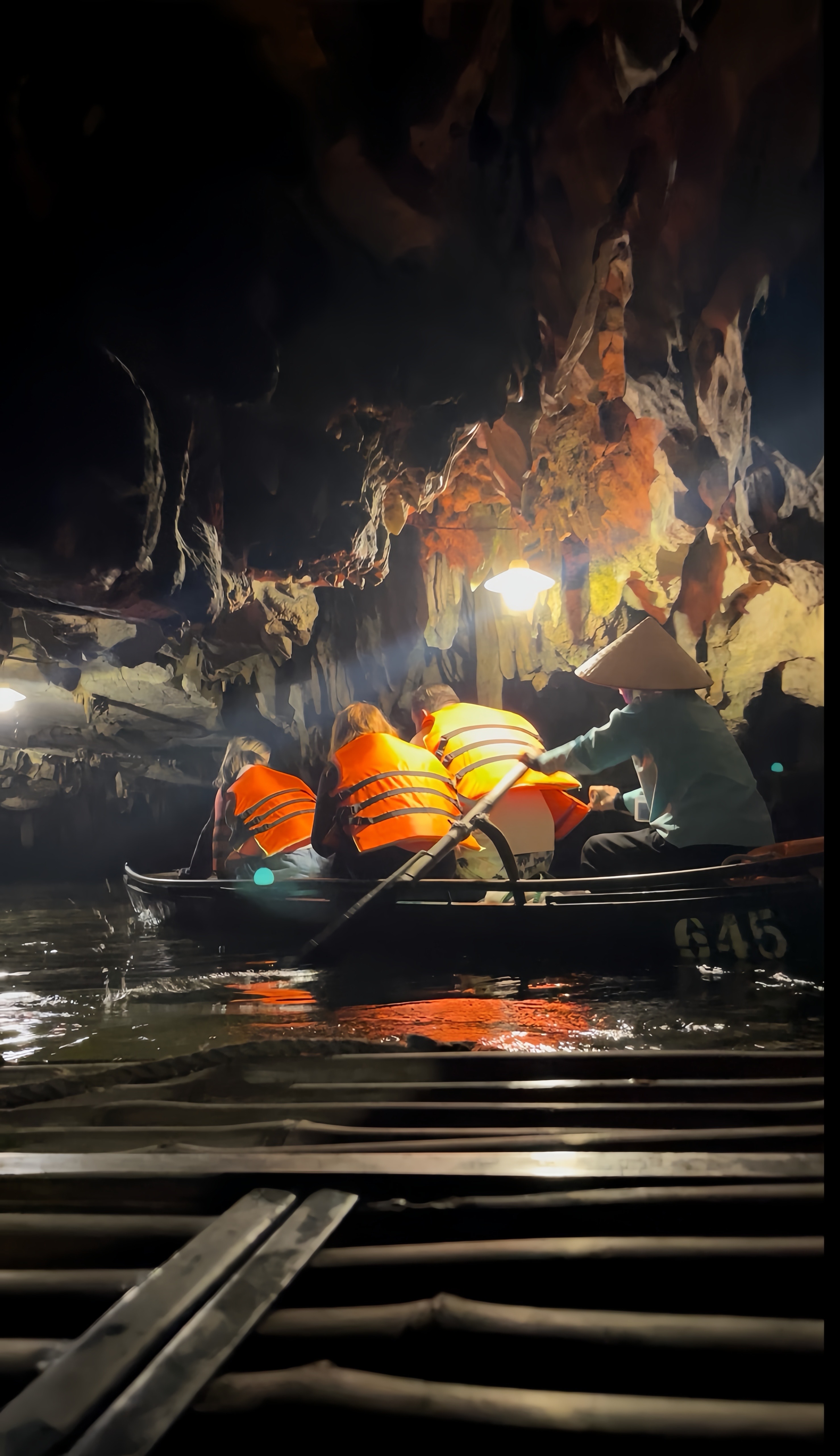 Inside a cave in Ninh Bình.